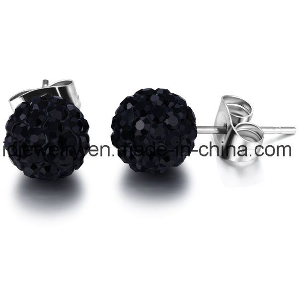 Surgical Steel Shamballa Jewelry Stud Earrings